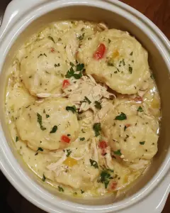 Slow Cooker Chicken and Dumplings