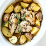 Slow Cooker Garlic Butter Chicken and Potatoes