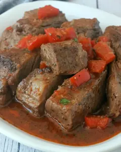 Slow Cooker Peppered Steak