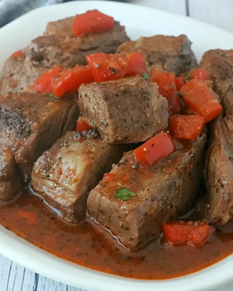 Slow Cooker Peppered Steak