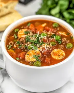 Slow Cooker Pizza Soup