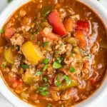 Slow Cooker Stuffed Pepper Soup