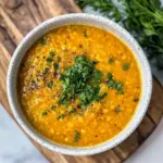 Slow Cooker Turkish Red Lentil Soup
