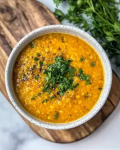 Slow Cooker Turkish Red Lentil Soup