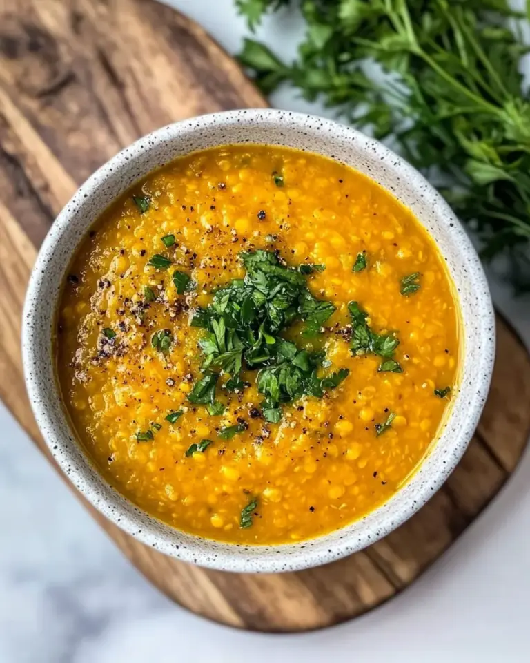Slow Cooker Turkish Red Lentil Soup