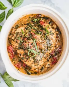 Slow Cooker Tuscan Chicken