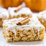 Small Batch Pumpkin Spice Rice Krispie Treats