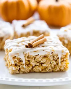 Small Batch Pumpkin Spice Rice Krispie Treats