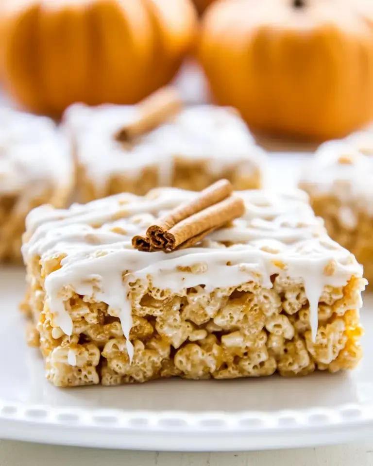 Small Batch Pumpkin Spice Rice Krispie Treats