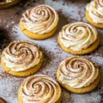 Soft Pumpkin Sugar Cookies with Cinnamon Brown Butter Frosting