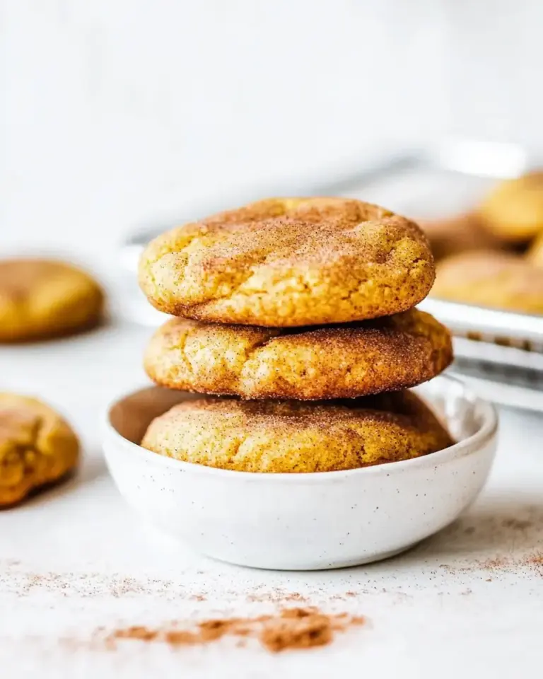 Soft and Puffy Pumpkin Snickerdoodles