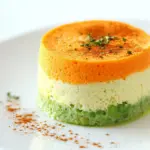 Souffle like Pea Carrot Flan