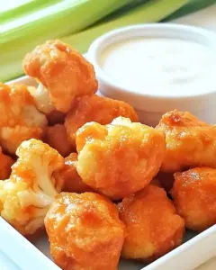 Spicy Buffalo Cauliflower Bites