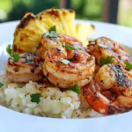 Spicy Shrimp with Grilled Pineapple