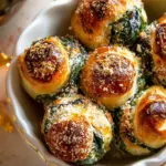 Spinach and Artichoke Dip Rolls