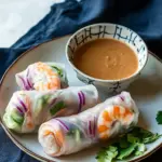Spring Rolls with Peanut Sauce