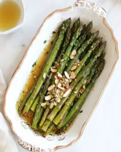 Steamed Asparagus with Almond Butter