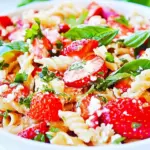 Strawberry Balsamic Pasta Salad
