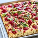 Strawberry Basil Focaccia Bread