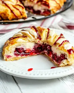 Strawberry Cheesecake Crescent Ring
