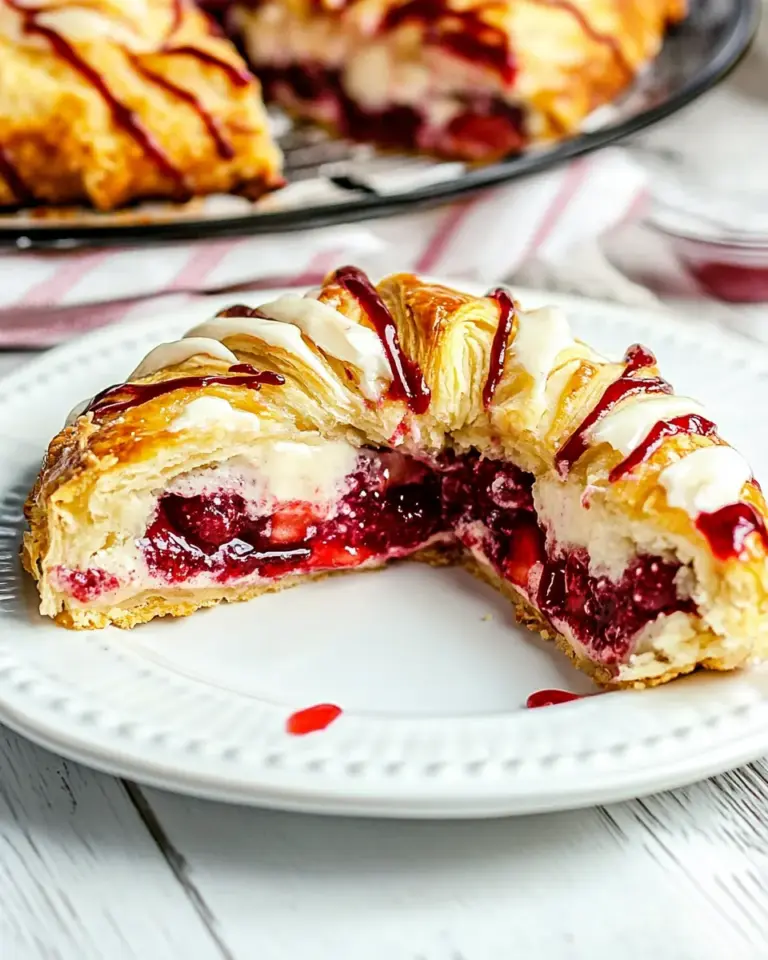 Strawberry Cheesecake Crescent Ring