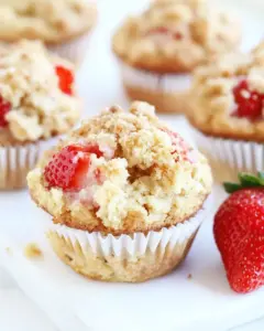 Strawberry Cheesecake Muffins