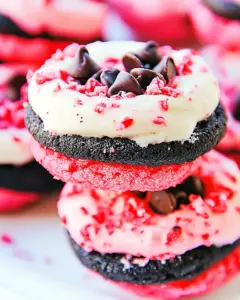 Strawberry Chocolate Chip Oreos