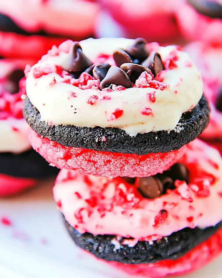 Strawberry Chocolate Chip Oreos