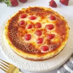 Strawberry Crème Brûlée Cake