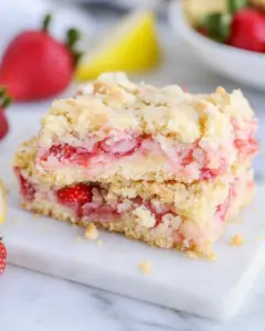 Strawberry Crumb Bars