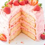 Strawberry Layer Cake with Strawberry Frosting