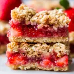 Strawberry Oatmeal Crumble Bars