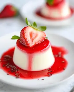 Strawberry Panna Cotta