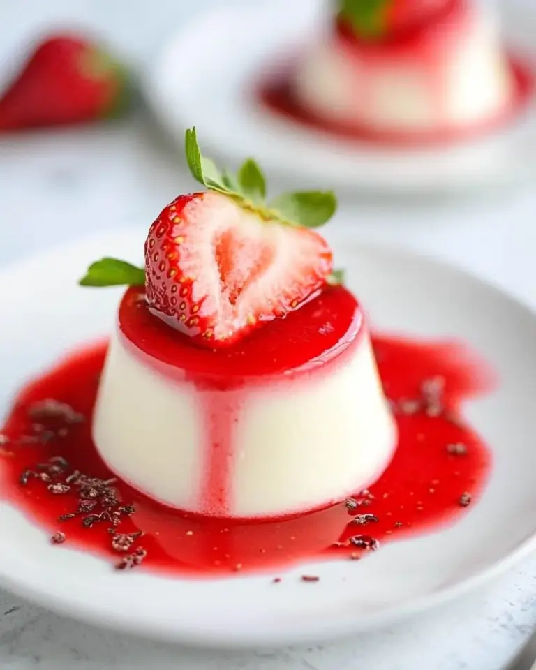 Strawberry Panna Cotta