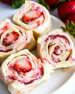 Strawberry Party Pinwheels