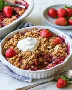 Strawberry Rhubarb Crisp