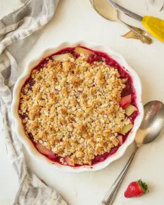 Strawberry Rhubarb Crisp