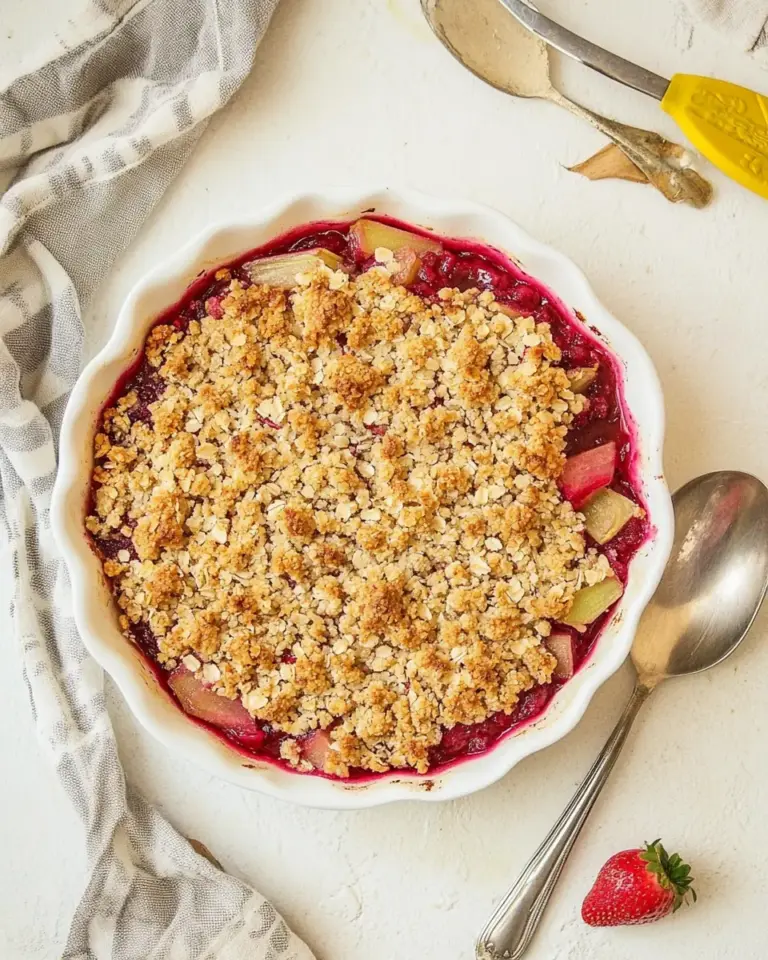 Strawberry Rhubarb Crisp