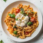 Summer Weeknight Burst Tomato Burrata Pasta