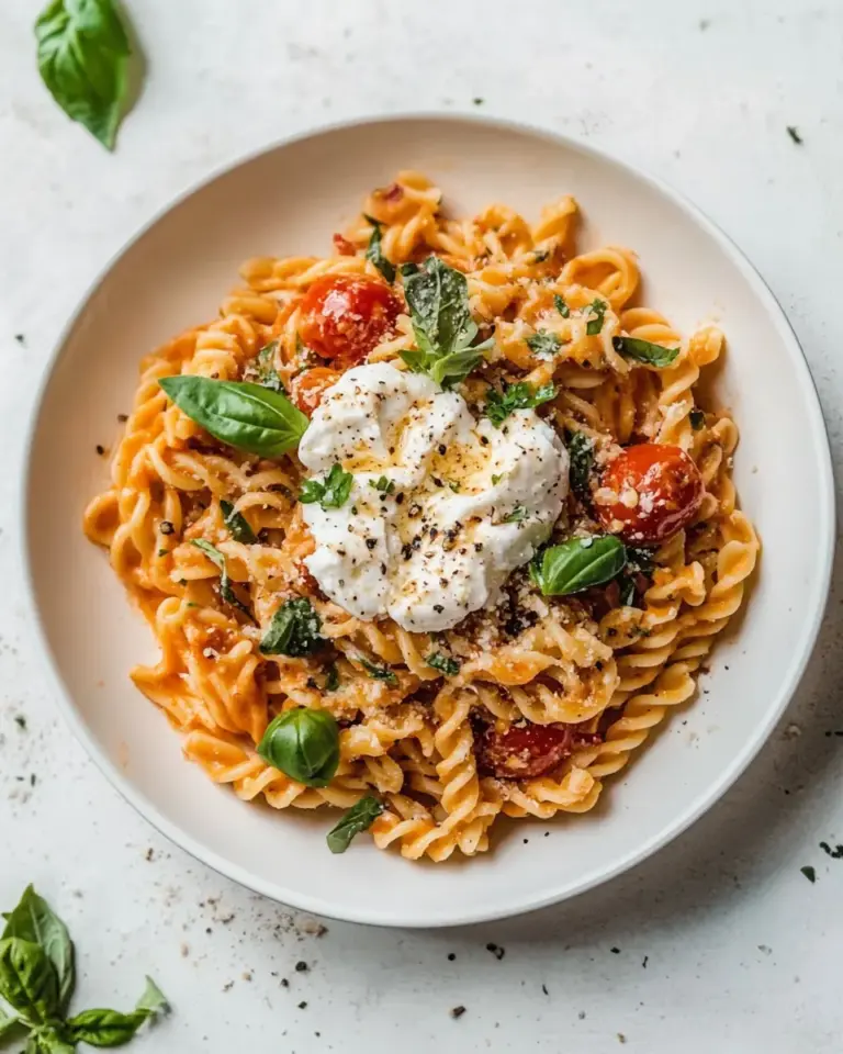Summer Weeknight Burst Tomato Burrata Pasta