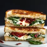Sun Dried Tomato Spinach and Ricotta Grilled Cheese