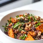 Sweet Potato Quinoa Salad with Walnuts and Raisins