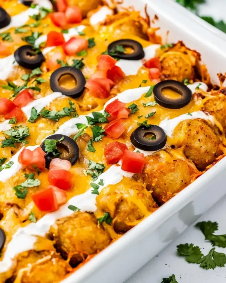 Taco Tater Tot Casserole