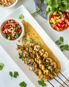 Thai Pumpkin Chicken Satay