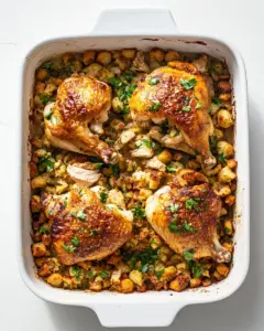 Thanksgiving Chicken and Stuffing Bake