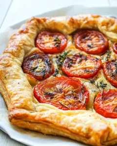 Tomato Galette with Gruyere and Caramelized Onions