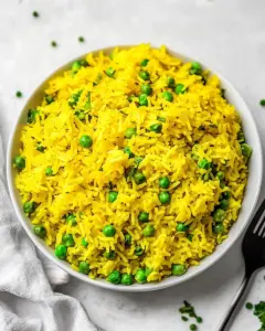 Turmeric Basmati Rice with Peas