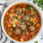 Vegetable Meatball Soup