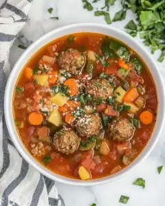 Vegetable Meatball Soup