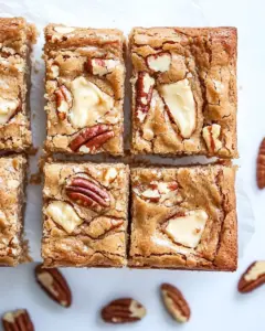 White Chocolate Butter Pecan Blondies